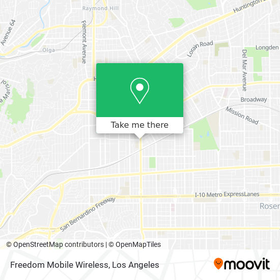 Mapa de Freedom Mobile Wireless