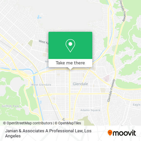 Janian & Associates A Professional Law map