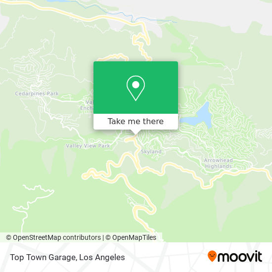 Top Town Garage map