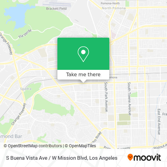 Mapa de S Buena Vista Ave / W Mission Blvd