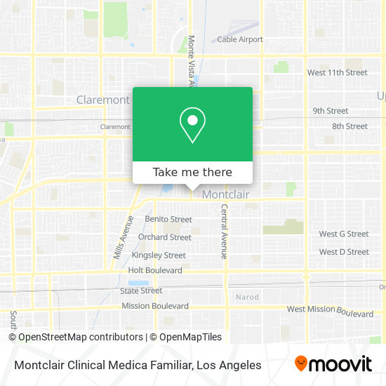 Mapa de Montclair Clinical Medica Familiar