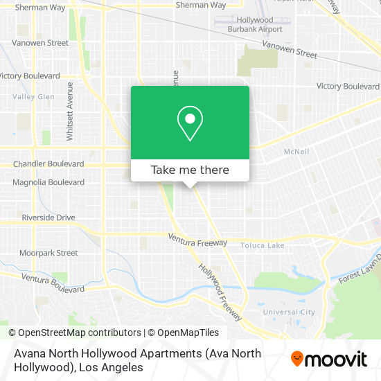 Avana North Hollywood Apartments (Ava North Hollywood) map