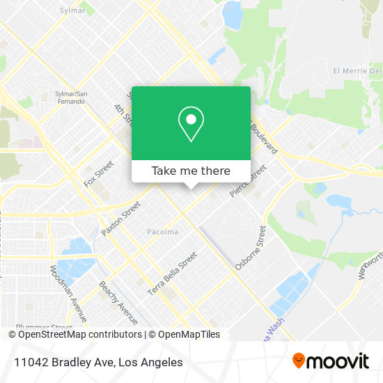 11042 Bradley Ave map