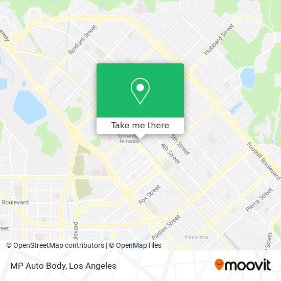 MP Auto Body map