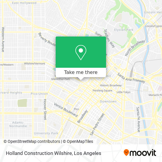 Holland Construction Wilshire map