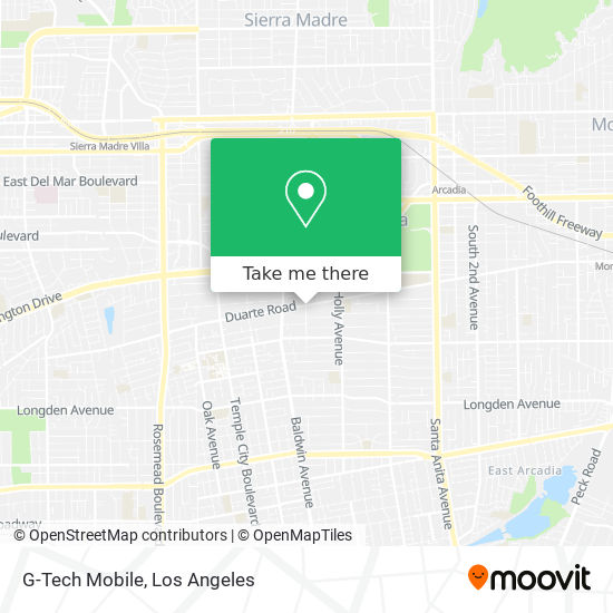 G-Tech Mobile map