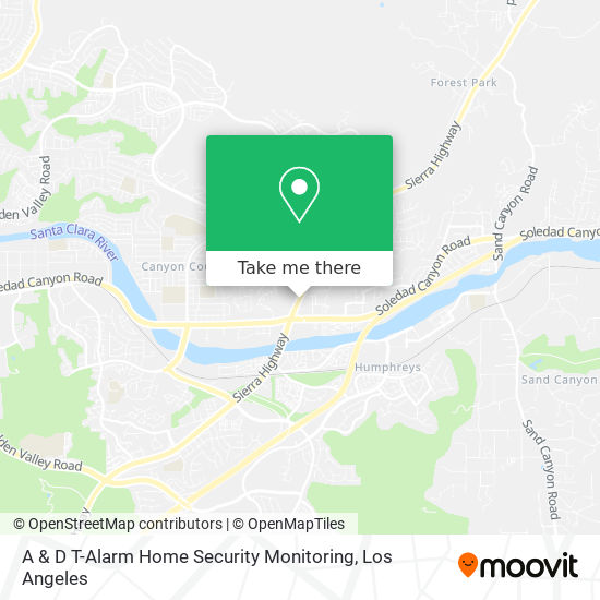 A & D T-Alarm Home Security Monitoring map