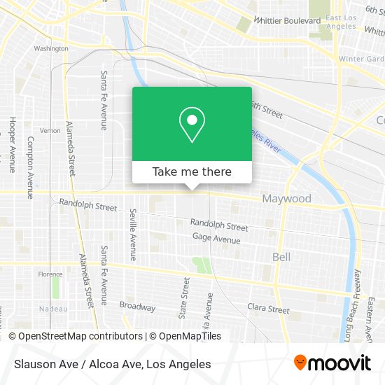 Slauson Ave / Alcoa Ave map