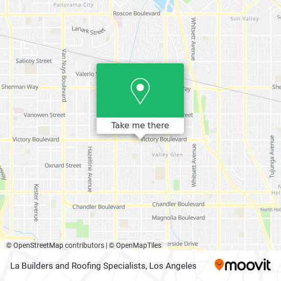 La Builders and Roofing Specialists map