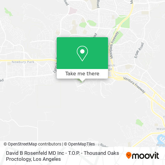 Mapa de David B Rosenfeld MD Inc - T.O.P. - Thousand Oaks Proctology