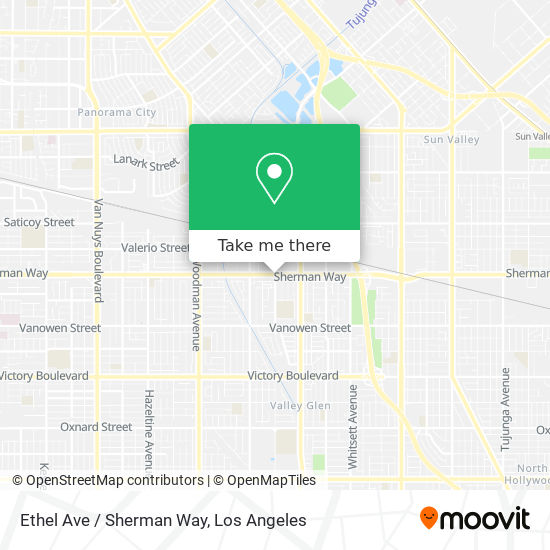 Ethel Ave / Sherman Way map