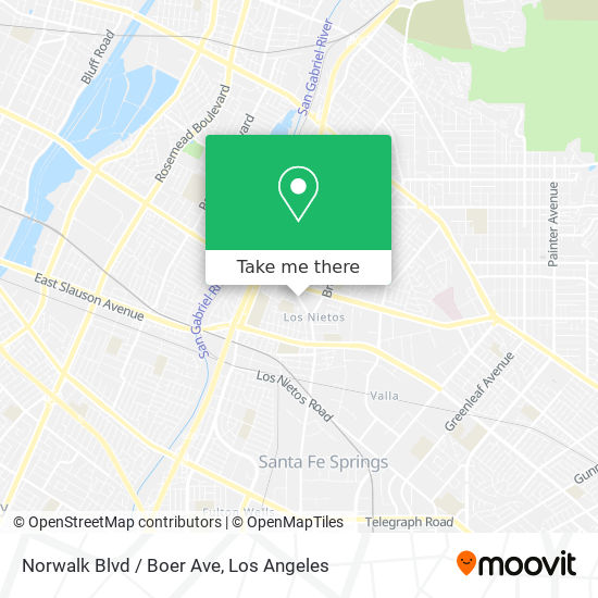 Mapa de Norwalk Blvd / Boer Ave