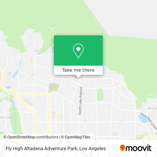 Fly High Altadena Adventure Park map