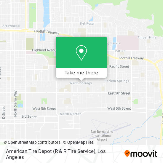 American Tire Depot (R & R Tire Service) map