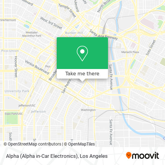 Alpha (Alpha in-Car Electronics) map