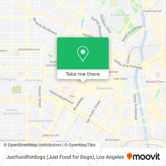 Justfoodfordogs (Just Food for Dogs) map
