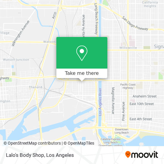 Lalo's Body Shop map