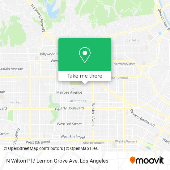 Mapa de N Wilton Pl / Lemon Grove Ave