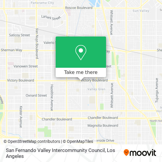 Mapa de San Fernando Valley Intercommunity Council