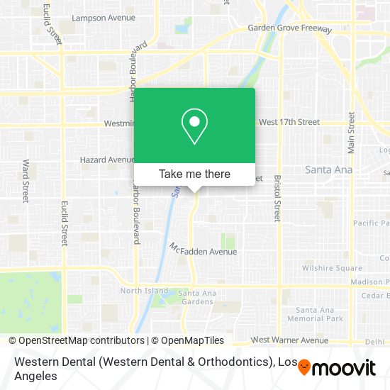 Mapa de Western Dental (Western Dental & Orthodontics)