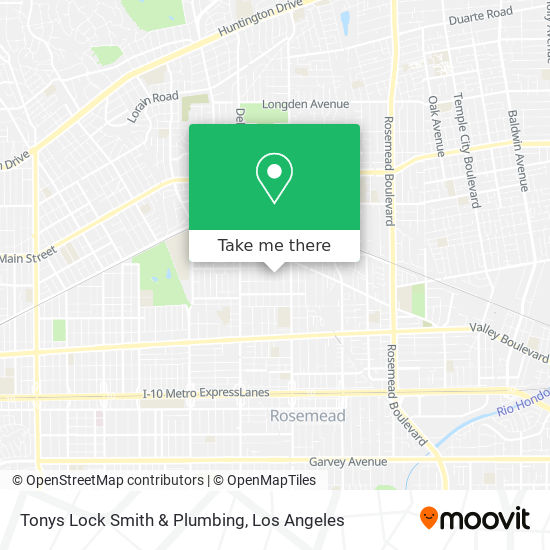 Tonys Lock Smith & Plumbing map