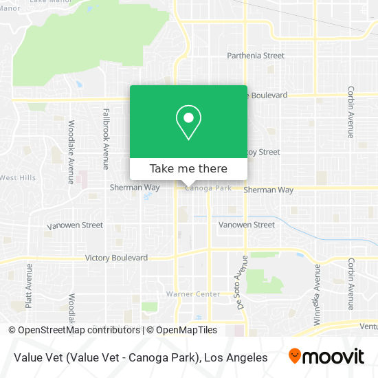 Mapa de Value Vet (Value Vet - Canoga Park)