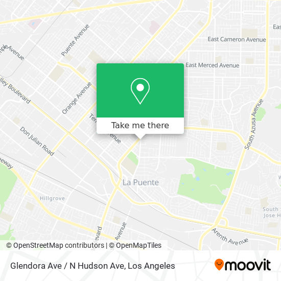 Mapa de Glendora Ave / N Hudson Ave