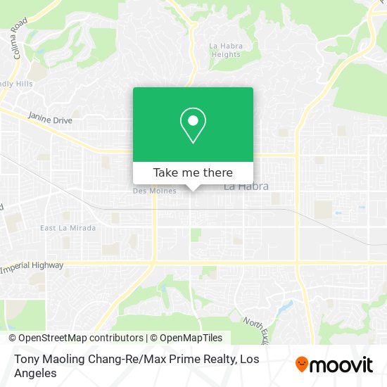 Tony Maoling Chang-Re / Max Prime Realty map