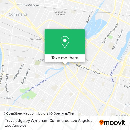 Travelodge by Wyndham Commerce-Los Angeles map