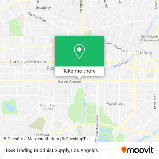B&R Trading Buddhist Supply map