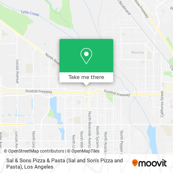 Mapa de Sal & Sons Pizza & Pasta (Sal and Son's Pizza and Pasta)