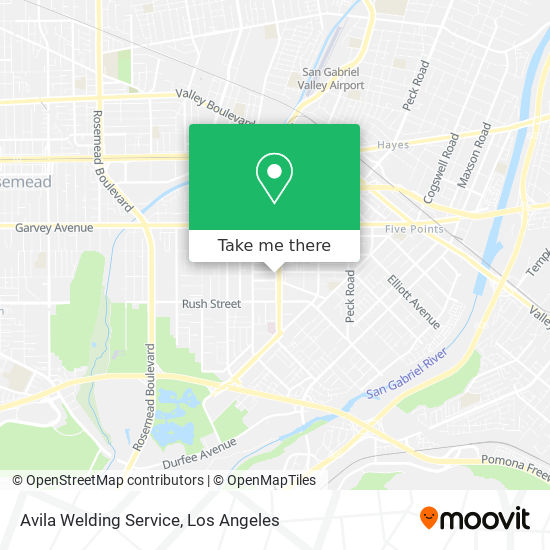 Avila Welding Service map