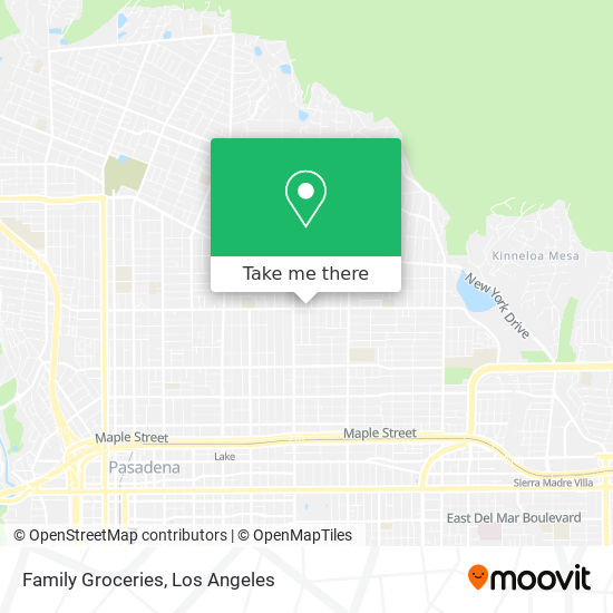 Family Groceries map