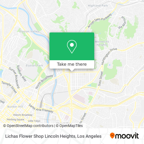 Mapa de Lichas Flower Shop Lincoln Heights