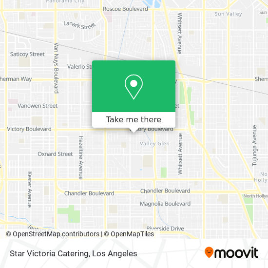 Star Victoria Catering map