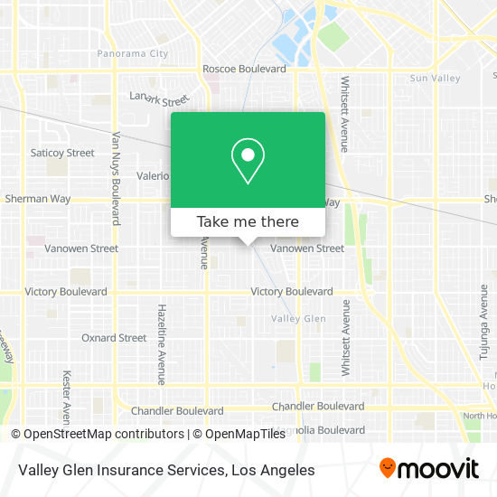 Mapa de Valley Glen Insurance Services