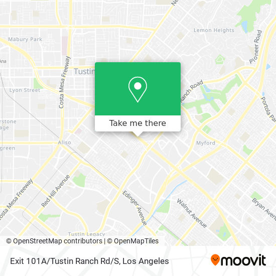 Mapa de Exit 101A/Tustin Ranch Rd/S