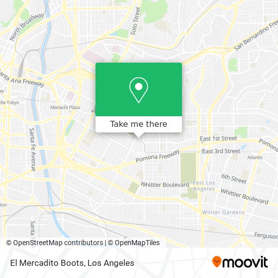 El Mercadito Boots map