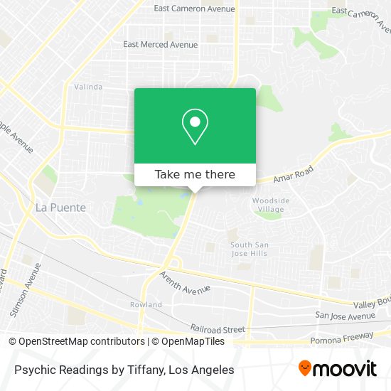 Psychic Readings by Tiffany map
