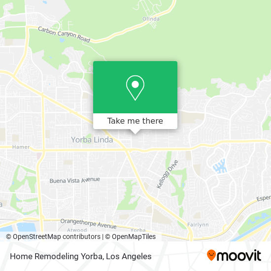 Mapa de Home Remodeling Yorba