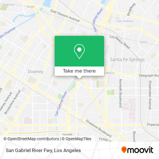 Mapa de San Gabriel River Fwy