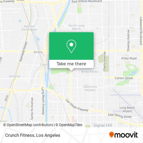Mapa de Crunch Fitness
