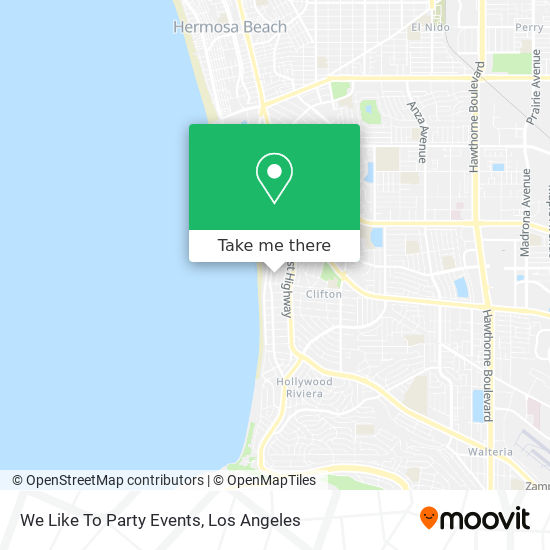 We Like To Party Events map