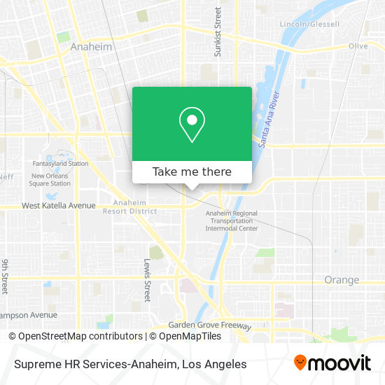 Mapa de Supreme HR Services-Anaheim