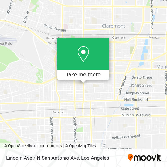 Mapa de Lincoln Ave / N San Antonio Ave