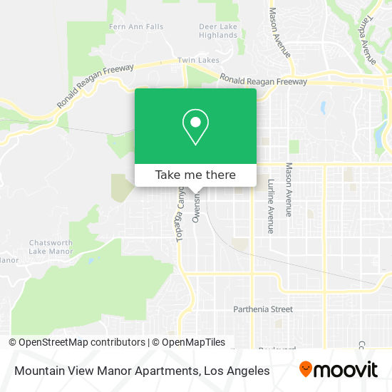 Mountain View Manor Apartments map