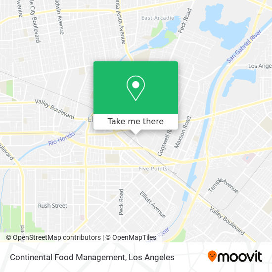 Continental Food Management map