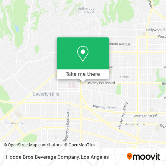 Hodde Bros Beverage Company map