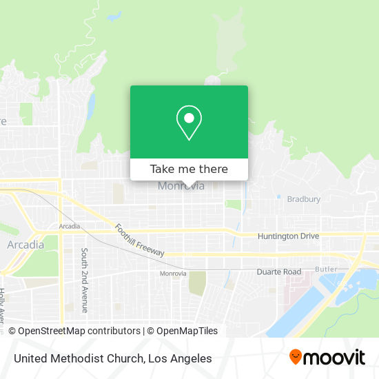 United Methodist Church map