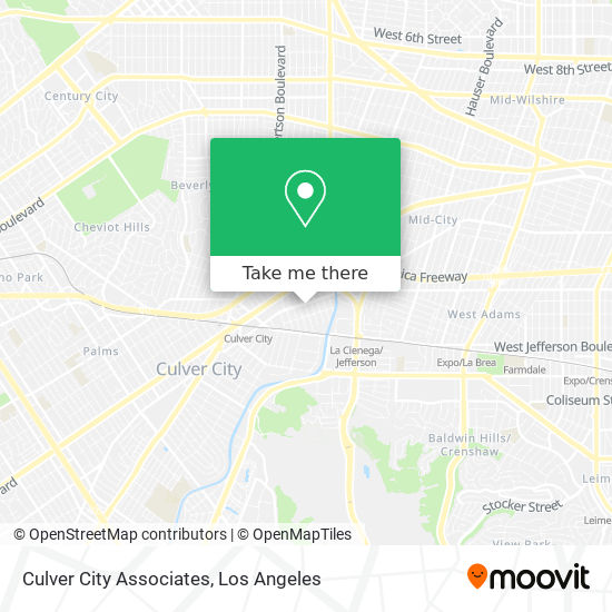 Mapa de Culver City Associates